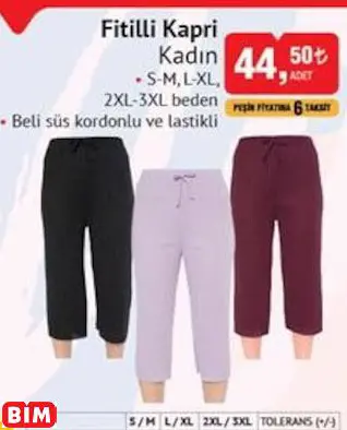 FİTİLLİ KAPRİ KADIN FİTİLLİ KAPRİ KADIN